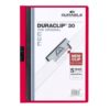 Dosar de prezentare Durable Duraclip, 30 coli, rosu Dosar de prezentare Durable Duraclip, 30 coli, rosu