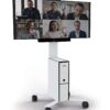 Stand mobil Durable Coworksation, pentru TV, alb Stand mobil Durable Coworksation, pentru TV, alb