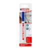 Marker permanent Edding 400, varf rotund 1 mm, albastru, blister Marker permanent Edding 400, varf rotund 1 mm, albastru, blister