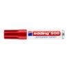 Marker permanent Edding 500, corp metalic, varf retezat 2-7 mm, rosu Marker permanent Edding 500, corp metalic, varf retezat 2-7 mm, rosu