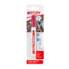 Marker Edding 750, cu vopsea, corp metalic, varf 2-4 mm, rosu, blister Marker Edding 750, cu vopsea, corp metalic, varf 2-4 mm, rosu, blister