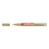 Marker permanent Edding 751 cu vopsea, corp metalic, varf rotund, 1-2 mm, auriu Marker permanent Edding 751 cu vopsea, corp metalic, varf rotund, 1-2 mm, auriu