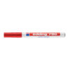 Marker cu vopsea Edding 780, corp metalic, varf 0.8 mm, rosu