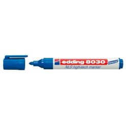 Marker permanent Edding 8030, varf rotund, 1.5-3 mm, albastru
