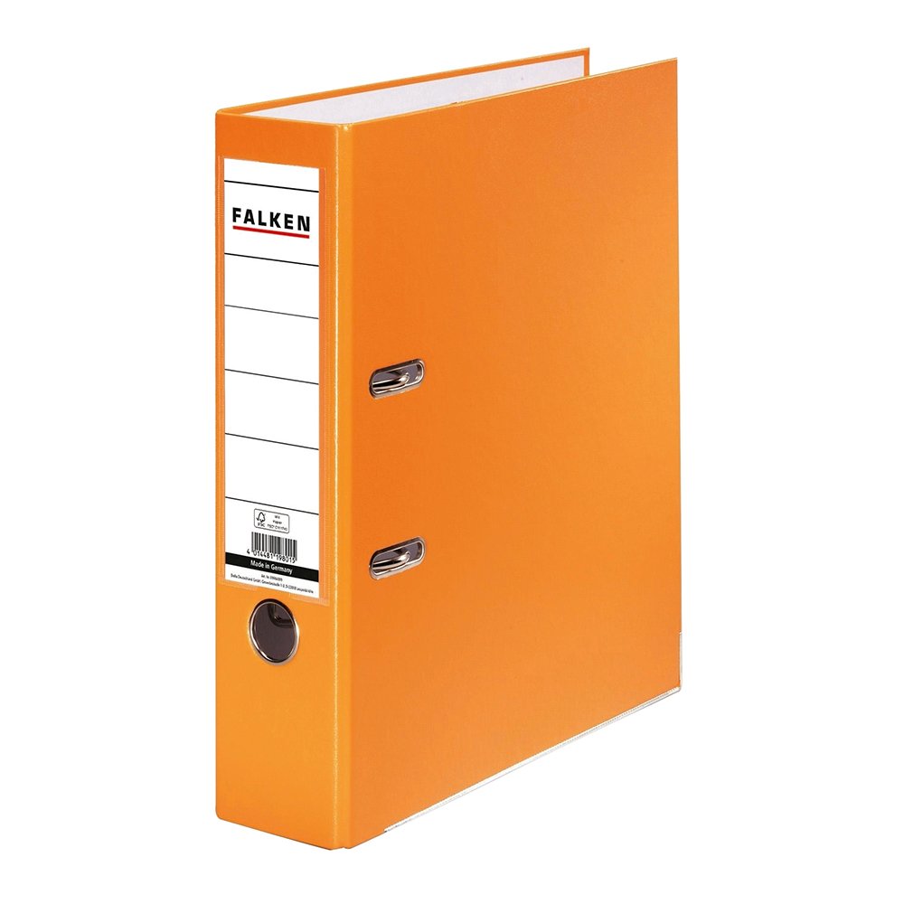 Biblioraft Falken plastifiat, 50 mm, portocaliu Biblioraft Falken plastifiat, 50 mm, portocaliu