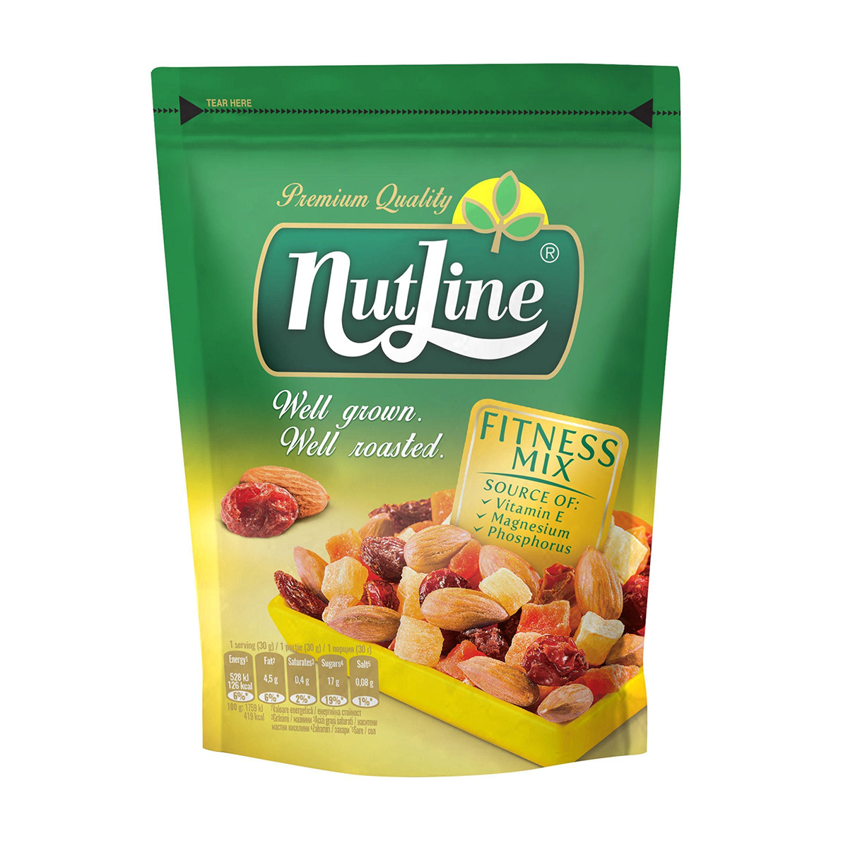 Mix Nutline alune de padure, migdale, stafide, 150 g Mix Nutline alune de padure, migdale, stafide, 150 g