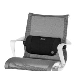 Suport ergonomic pentru spate, Fellowes, Plush Touch, negru