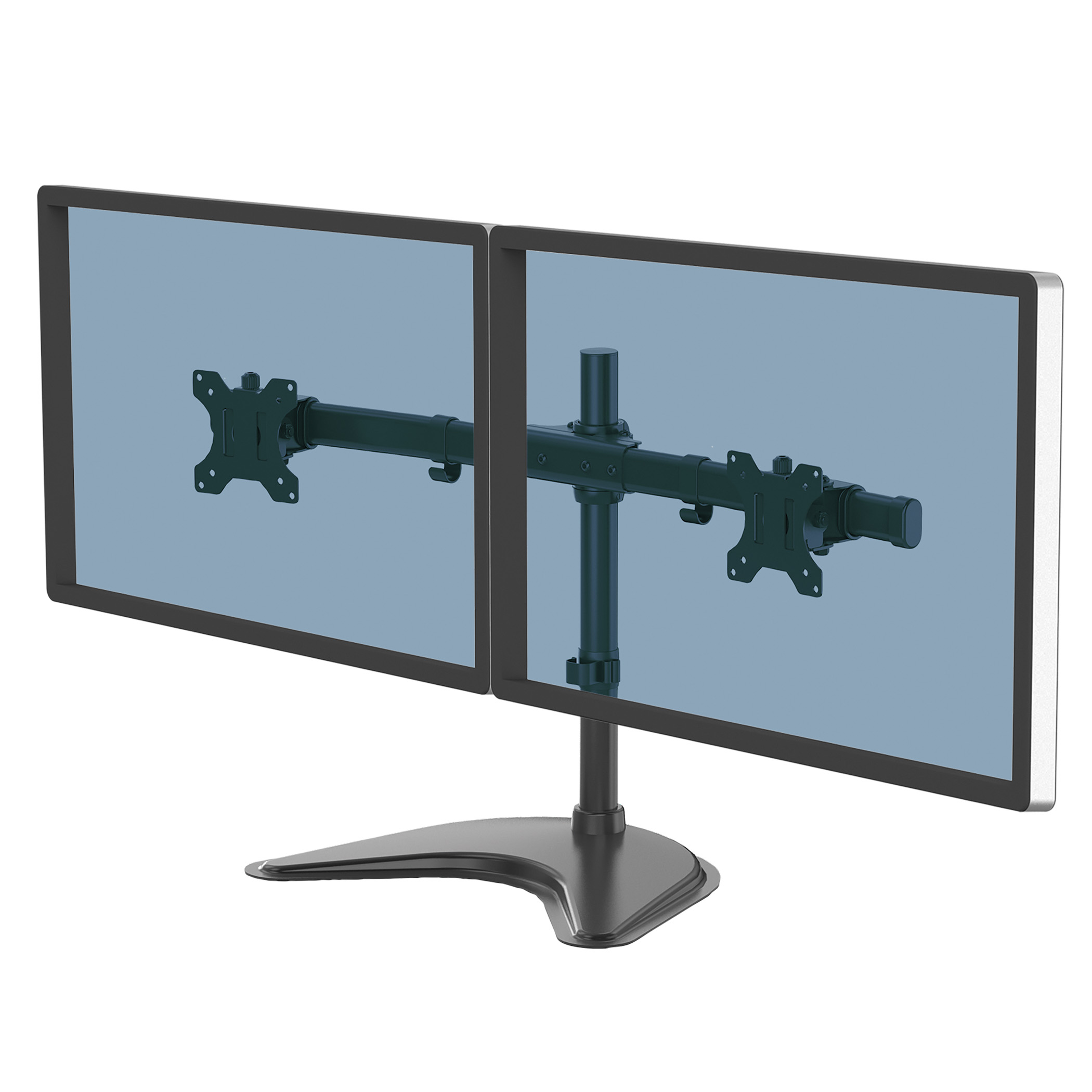Brat pentru monitor Fellowes Professional, orizontal, stativ individual, dublu, negru Brat pentru monitor Fellowes Professional, orizontal, stativ individual, dublu, negru
