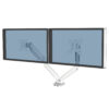 Brat pentru monitor Fellowes Platinum, orizontal, dublu, alb Brat pentru monitor Fellowes Platinum, orizontal, dublu, alb