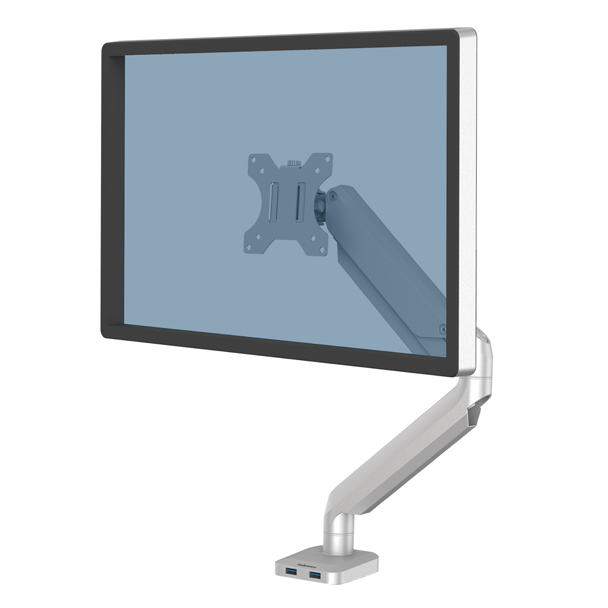 Brat pentru monitor Fellowes Platinum, simplu, argintiu Brat pentru monitor Fellowes Platinum, simplu, argintiu