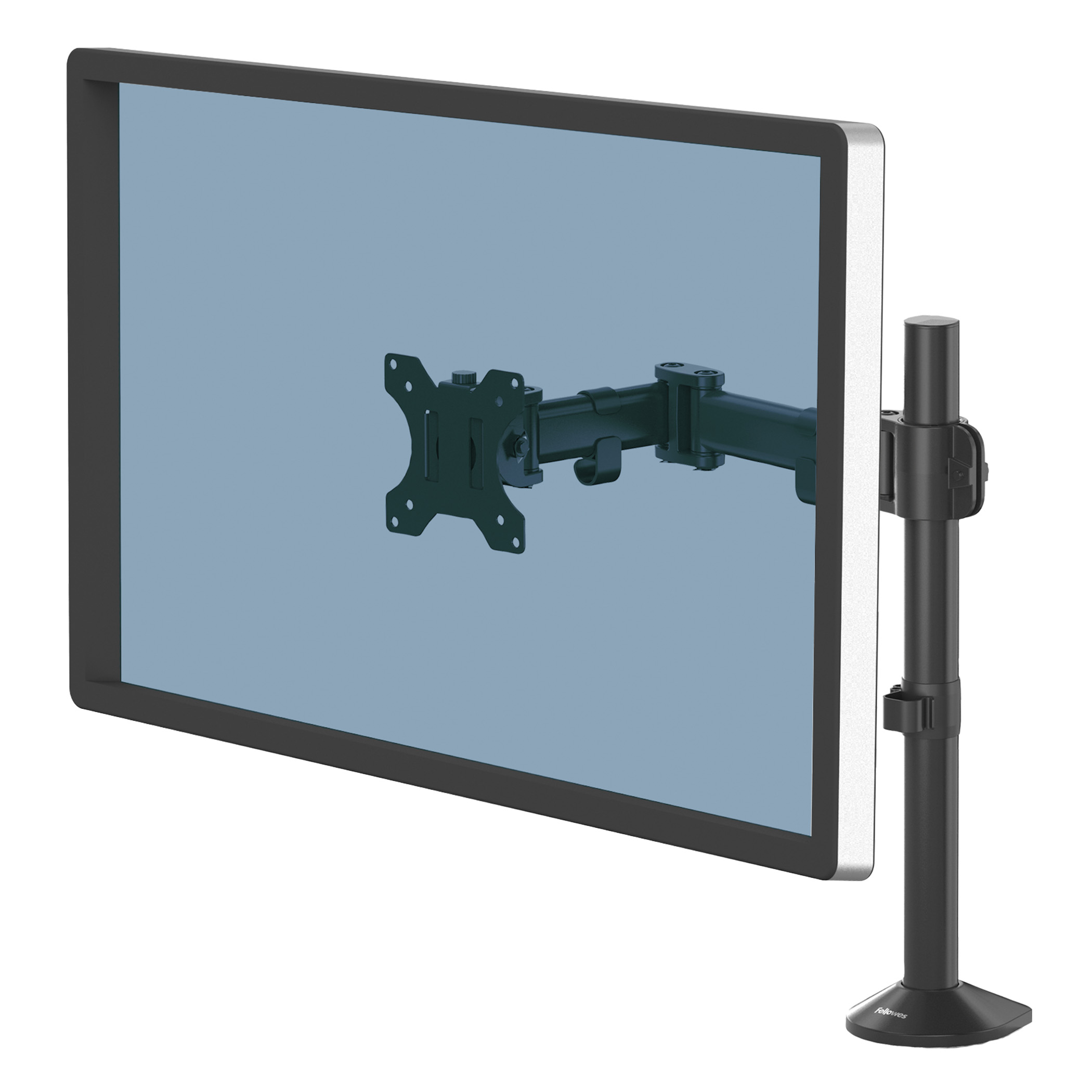 Brat pentru monitor Fellowes Reflex, simplu, negru Brat pentru monitor Fellowes Reflex, simplu, negru