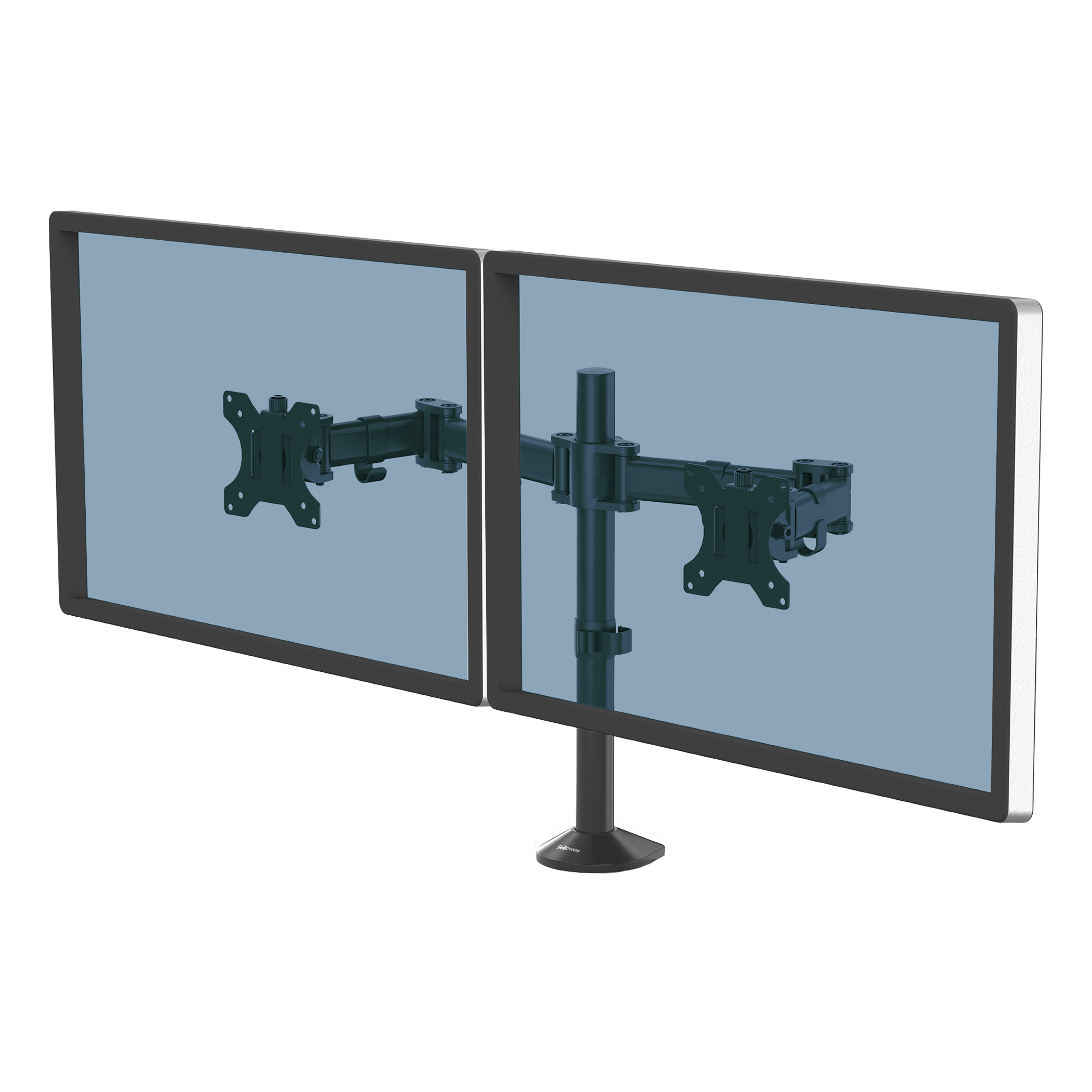 Brat pentru monitor Fellowes Reflex, dublu, negru Brat pentru monitor Fellowes Reflex, dublu, negru
