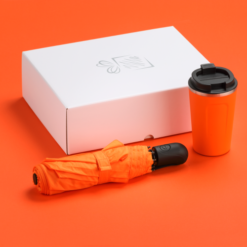 TRAVELLER SET: THERMAL MUG NORDIC 350 ml & FULL AUTOMATIC UMBRELLA