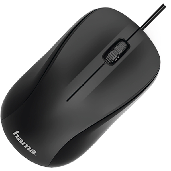 Mouse cu fir HAMA MC-300, 1200 dpi, negru Mouse cu fir HAMA MC-300, 1200 dpi, negru