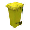 Europubela cu pedala, 120 L, galbena Europubela cu pedala, 120 L, galbena