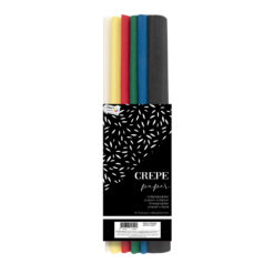 Hartie creponata Creative Craft, 8 culori, 45x200