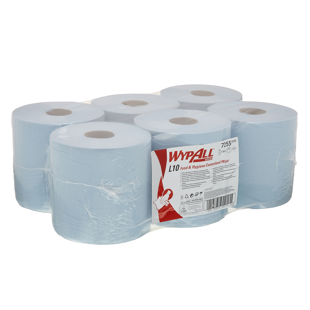 Lavete Kimberly Clark WypAll L10, derulare centrala, albastre, 1 strat, 800 portii, 304 m, 6 role/set Lavete Kimberly Clark WypAll L10, derulare centrala, albastre, 1 strat, 800 portii, 304 m, 6 role/set