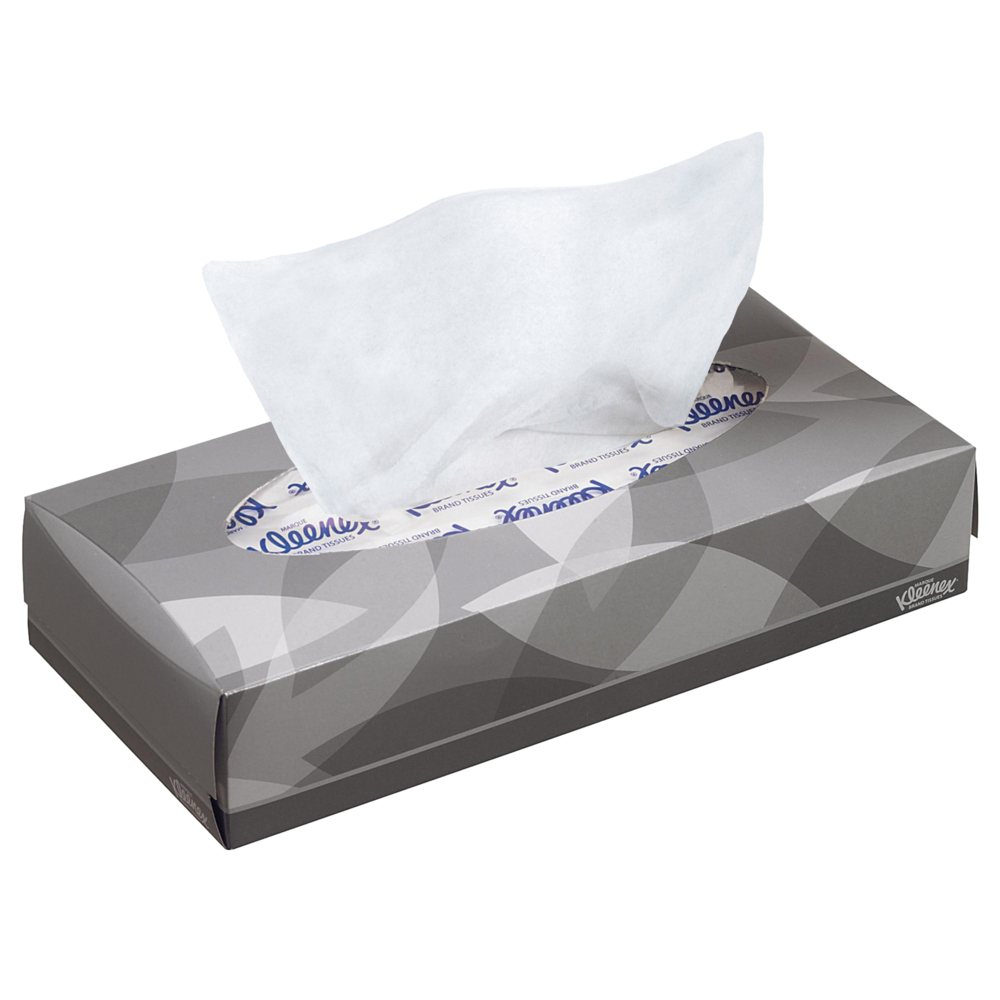 Servetele faciale Kimberly-Clark Kleenex, albe, 2 straturi, 100 bucati/cutie Servetele faciale Kimberly-Clark Kleenex, albe, 2 straturi, 100 bucati/cutie
