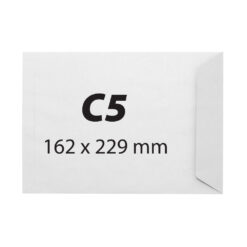 Plic C5, 162 x 229 mm, alb, autoadeziv, 90 g/mp, 500 bucati/cutie