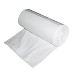 Sac 35 litri, HDPE, culoare alba/transparenta, 50 saci/rola