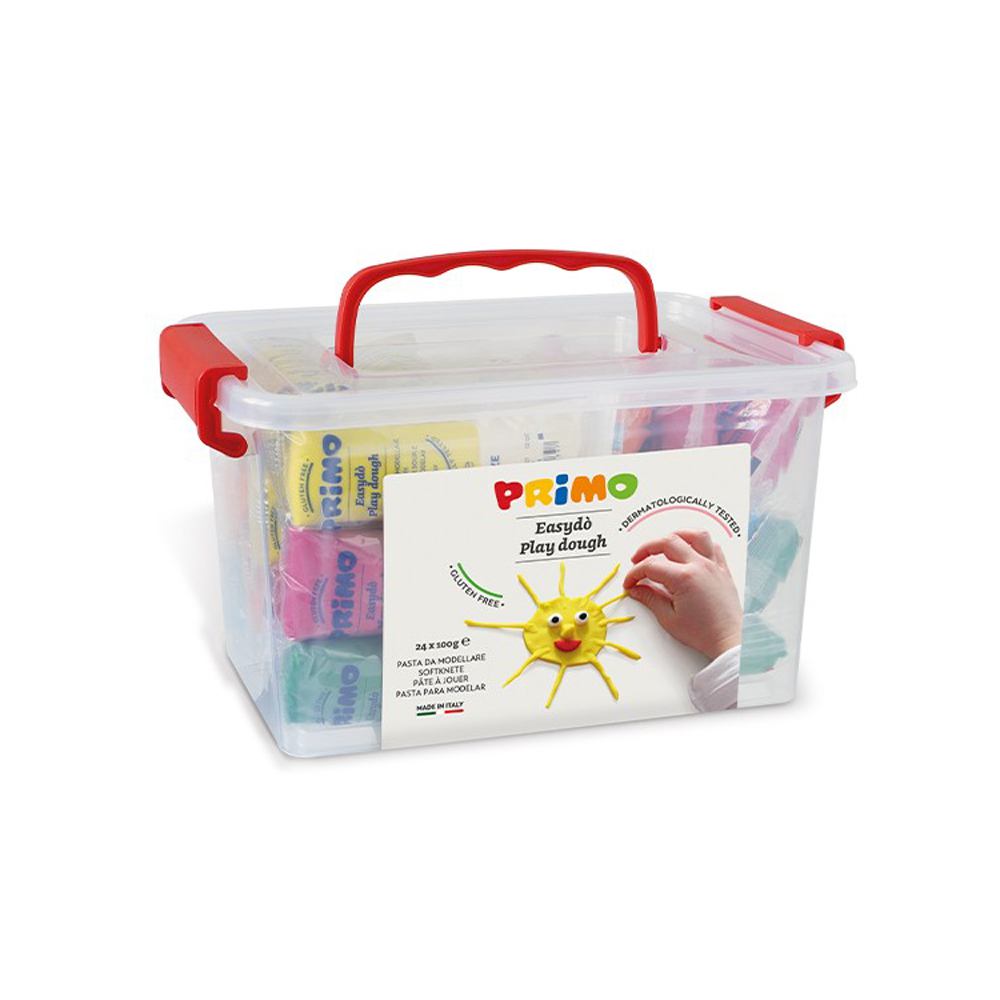 Set plastilina Morocolor Primo, 24 bucati, 6 culori, in cutie plastic Set plastilina Morocolor Primo, 24 bucati, 6 culori, in cutie plastic
