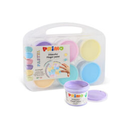 Tempera pastel Morocolor Primo, pentru pictat cu degetele, 6 culori, 100 ml