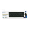 Kit tastatura si mouse MediaRange, 5 butoane wireless, black