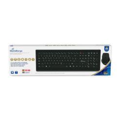 Kit tastatura si mouse MediaRange, 5 butoane wireless, black