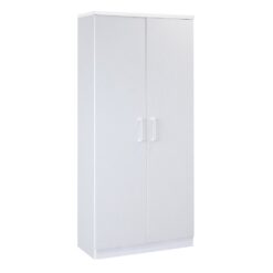 Dulap realizat integral din pal, alb, 80x40x180 cm