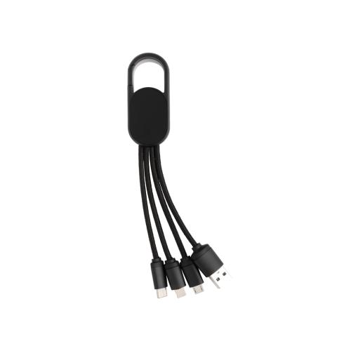 4-in-1 cable with carabiner clip 4-in-1 cable with carabiner clip