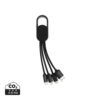 4-in-1 cable with carabiner clip 4-in-1 cable with carabiner clip