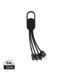 4-in-1 cable with carabiner clip 4-in-1 cable with carabiner clip