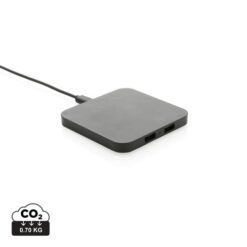 RCS recycled plastic 10W Wireless charger with USB Ports RCS recycled plastic 10W Wireless charger with USB Ports