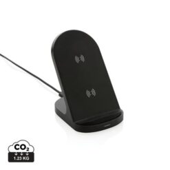 RCS recycled plastic double coil wireless stand 15W RCS recycled plastic double coil wireless stand 15W