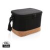 Two tone cooler bag with cork detail Two tone cooler bag with cork detail