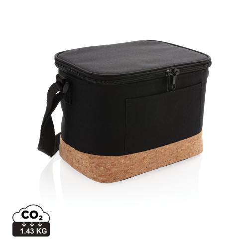 Two tone cooler bag with cork detail Two tone cooler bag with cork detail
