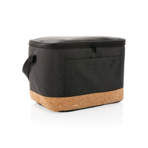 Impact AWARE™ XL RPET two tone cooler bag with cork detail Impact AWARE™ XL RPET two tone cooler bag with cork detail