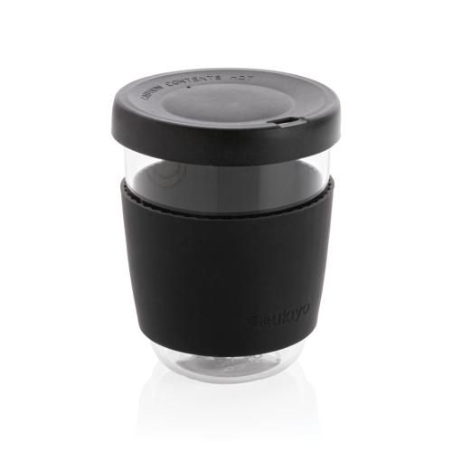 Ukiyo borosilicate glass with silicone lid and sleeve Ukiyo borosilicate glass with silicone lid and sleeve