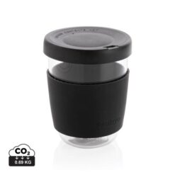 Ukiyo borosilicate glass with silicone lid and sleeve Ukiyo borosilicate glass with silicone lid and sleeve
