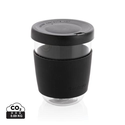 Ukiyo borosilicate glass with silicone lid and sleeve Ukiyo borosilicate glass with silicone lid and sleeve