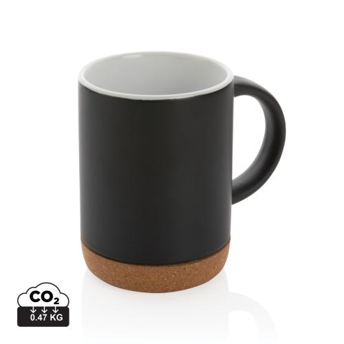Ceramic mug with cork base Ceramic mug with cork base