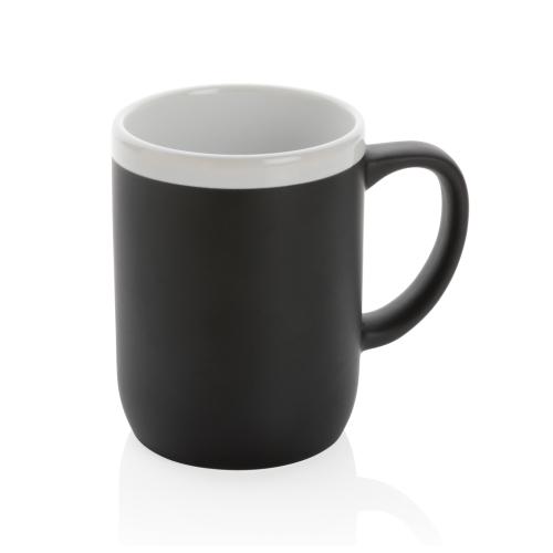 Ceramic mug with white rim Ceramic mug with white rim