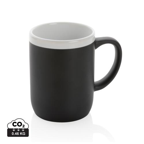 Ceramic mug with white rim Ceramic mug with white rim