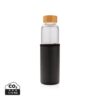 Glass bottle with textured PU sleeve Glass bottle with textured PU sleeve