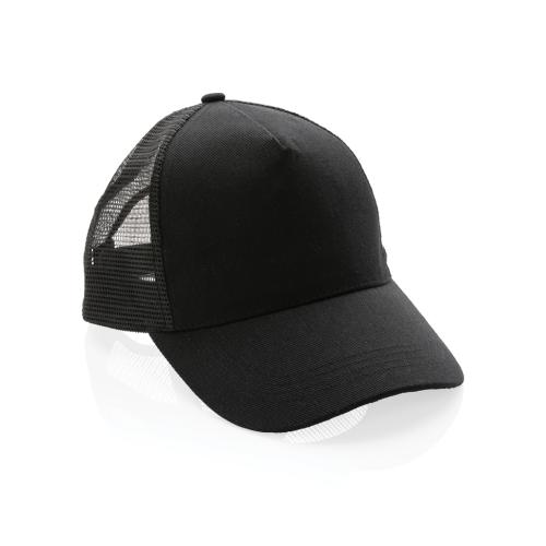 Impact AWARE™ Brushed rcotton 5 panel trucker cap 190gr Impact AWARE™ Brushed rcotton 5 panel trucker cap 190gr