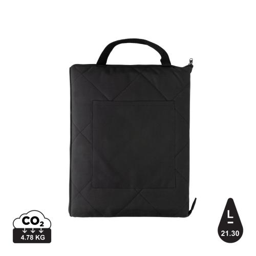 Impact Aware™ RPET foldable quilted picnic blanket Impact Aware™ RPET foldable quilted picnic blanket