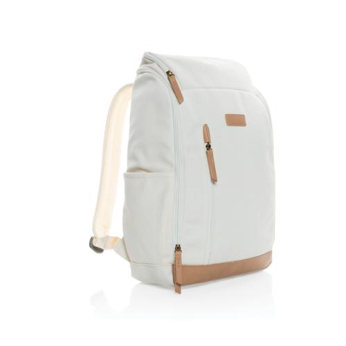 Impact AWARE™ 16 oz. recycled canvas 15" laptop backpack Impact AWARE™ 16 oz. recycled canvas 15" laptop backpack
