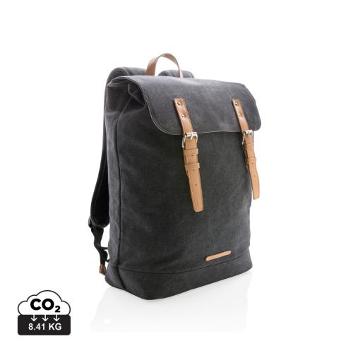 Canvas laptop backpack PVC free Canvas laptop backpack PVC free
