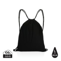Impact AWARE™ recycled cotton drawstring backpack 145g Impact AWARE™ recycled cotton drawstring backpack 145g