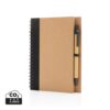 Kraft spiral notebook with pen Kraft spiral notebook with pen